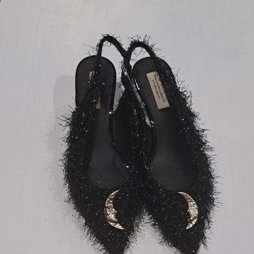 New Antonio Melani x Elizabeth Damrich Moon Boucle Slingback Pumps - Picture 3 of 8